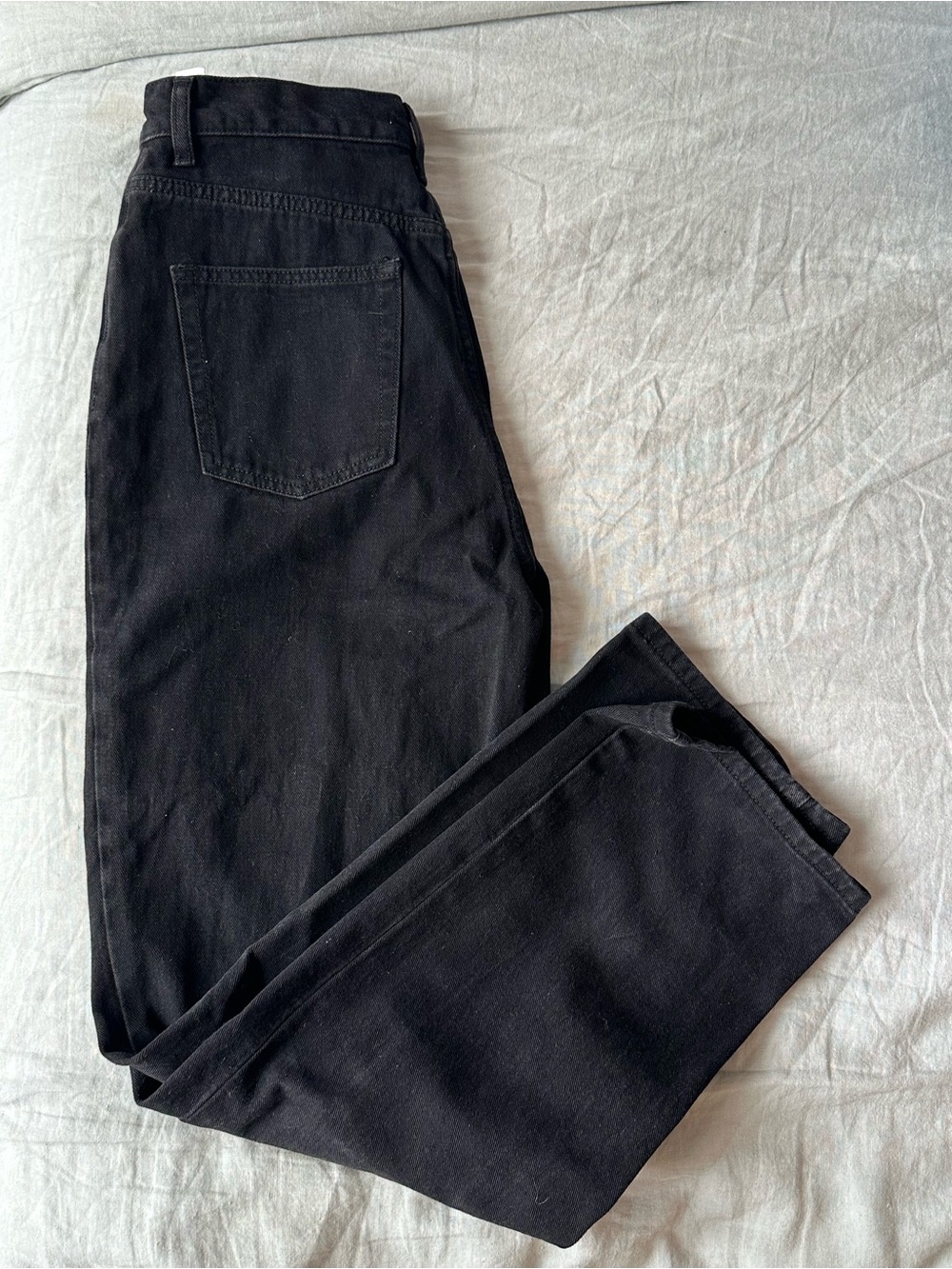 GREY LAB Women’s Black Straight Jeans